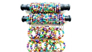 bracelets bead skull stretched fashion